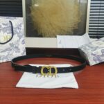 Dior CD 皮带/腰带 T时尚万能百搭单品：又欲又A 可做皮带又可以当腰带 牛仔裤连衣裙西装大衣都可以搭配 深得我心 是它没错了 材质：CD扣纯铜五金 皮带是牛皮的，手 感柔软 宽度尺寸: /