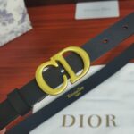 Dior CD 皮带/腰带 T时尚万能百搭单品：又欲又A 可做皮带又可以当腰带 牛仔裤连衣裙西装大衣都可以搭配 深得我心 是它没错了 材质：CD扣纯铜五金 皮带是牛皮的，手 感柔软 宽度尺寸: /