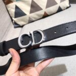 dior ZP同步 该款采用意大利双面头层平纹腰带。宽度30MM上身效果巨好！时髦中带着随性和酷感。码数齐全。 /