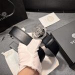 特P125 范思哲 宽4.0cm 原版美人图扣头，极富设计美感 ，双面采用意大利进口原版牛皮，清晰美观，皮质软，手感舒适， /
