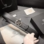 特P125 范思哲 宽4.0cm 原版美人图扣头，极富设计美感 ，双面采用意大利进口原版牛皮，清晰美观，皮质软，手感舒适， /
