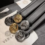 特P125 范思哲 宽4.0cm 原版美人图扣头，极富设计美感 ，双面采用意大利进口原版牛皮，清晰美观，皮质软，手感舒适， /