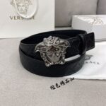 Versace 原单腰带，进口原版头层牛皮，搭配经典美人头真空电镀五金，宽度3.8cm 配全套包装礼盒🎁 /