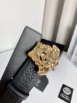 Versace 原单腰带，进口原版头层牛皮，搭配经典美人头真空电镀五金，宽度3.8cm /