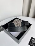 Versace 原单腰带，进口原版头层牛皮，搭配经典美人头真空电镀五金，宽度3.8cm /