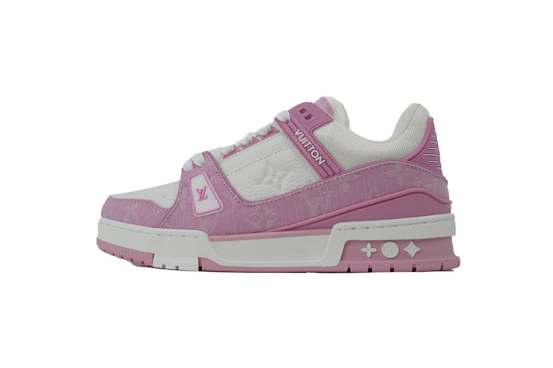 【EA0GZ】粉牛仔 LV板鞋 Louis Vuitton Pink Cowboy 时尚板鞋