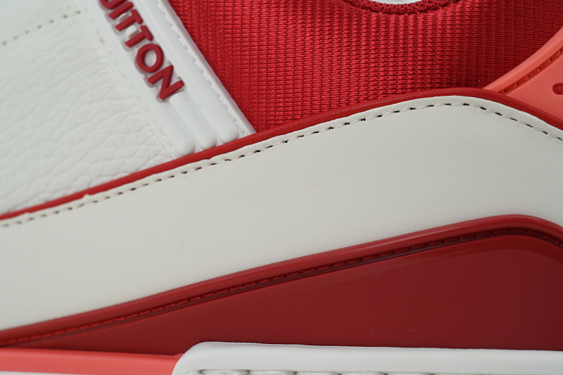 【EA0GZ】白红皮 LV板鞋 Louis Vuitton White red skin 时尚板鞋