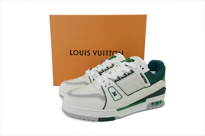 yupoo_286594_91e44ef1.jpg 【EA0GZ】白蓝绿 LV板鞋 Louis Vuitton White Blue Green 时尚板鞋