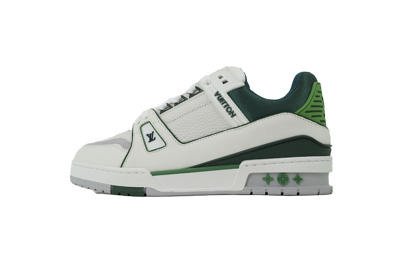 【EA0GZ】白蓝绿 LV板鞋 Louis Vuitton White Blue Green 时尚板鞋