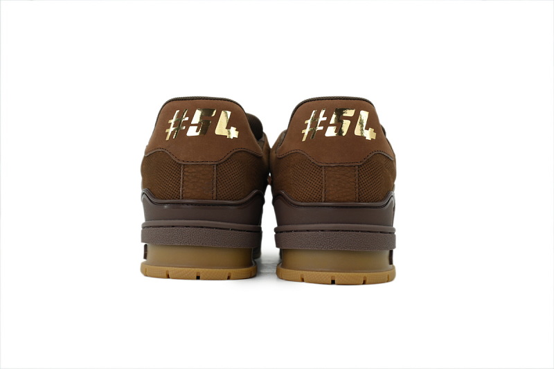 【EA0GZ】深棕吊牌 LV板鞋 Louis Vuitton dark brown 时尚板鞋