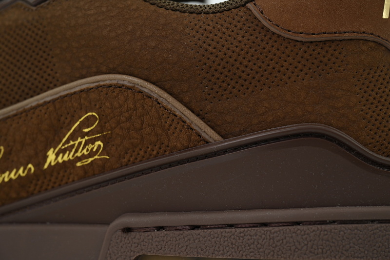 【EA0GZ】深棕吊牌 LV板鞋 Louis Vuitton dark brown 时尚板鞋