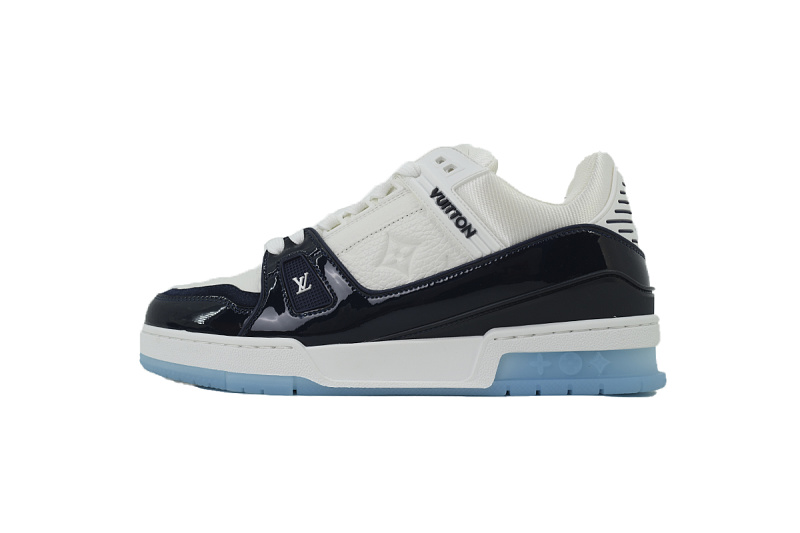 【EA0GZ】漆皮蓝 LV板鞋 Louis Vuitton Lacquer blue 时尚板鞋