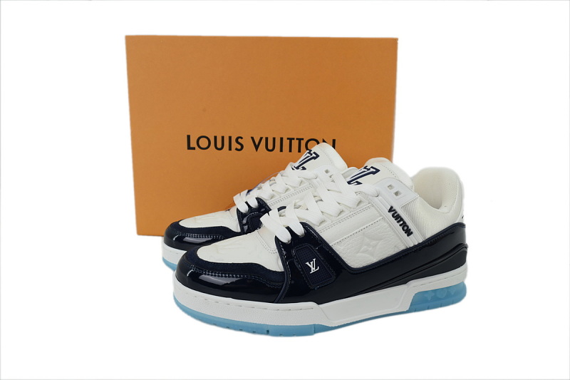 yupoo_286690_aff16bcd.jpg 【EA0GZ】漆皮蓝 LV板鞋 Louis Vuitton Lacquer blue 时尚板鞋