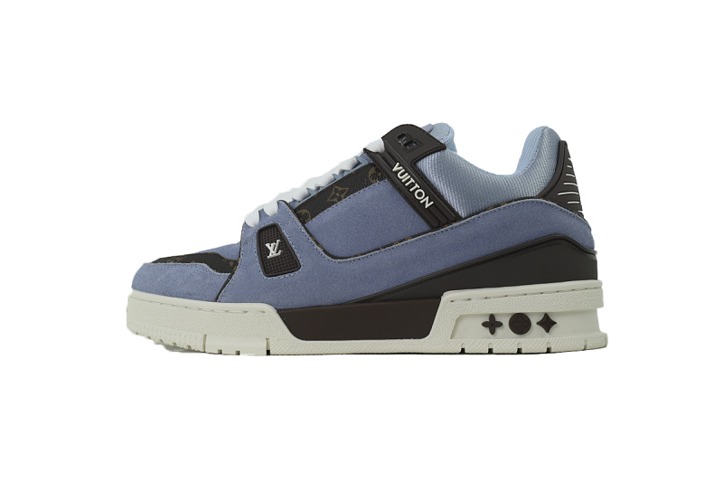 【EA0GZ】磨砂蓝色 LV板鞋 Louis Vuitton Matte Blue 时尚板鞋