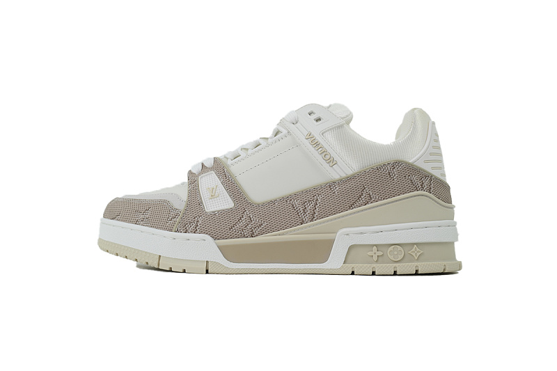 【EA0GZ】白杏色 LV板鞋 Louis Vuitton Blanchedalmond  时尚板鞋