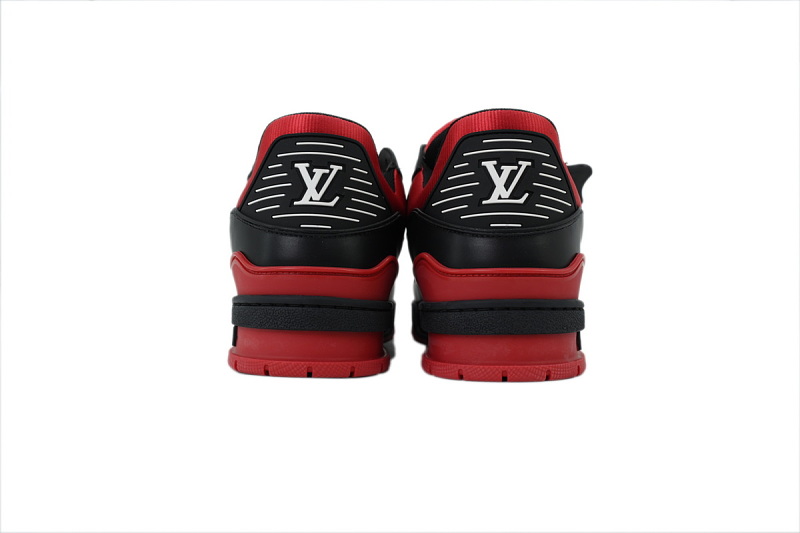 【EA0GZ】米兰黑红 LV板鞋 Louis Vuitton Milan Black Red 时尚板鞋