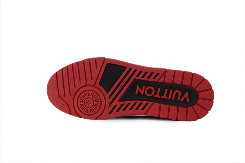 【EA0GZ】米兰黑红 LV板鞋 Louis Vuitton Milan Black Red 时尚板鞋