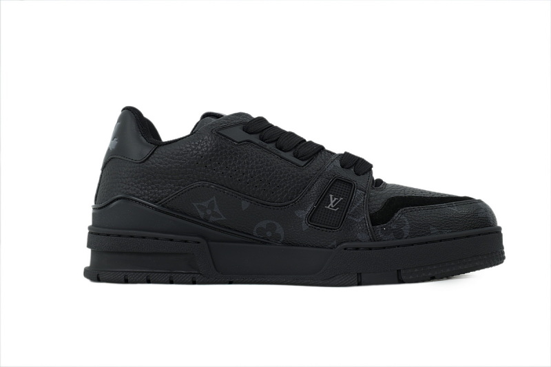 yupoo_286921_ab80f776.jpg 【EA0GZ】黑老花 LV板鞋 Louis Vuitton Black Old Flower 时尚板鞋