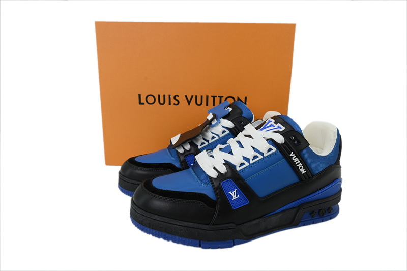 【EA0GZ】米兰蓝黑 LV板鞋 Louis Vuitton blue-black 时尚板鞋