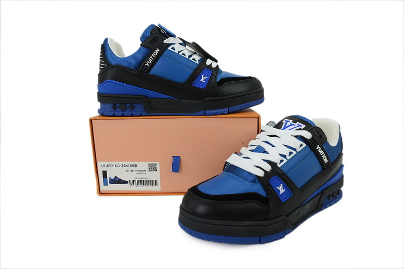 【EA0GZ】米兰蓝黑 LV板鞋 Louis Vuitton blue-black 时尚板鞋