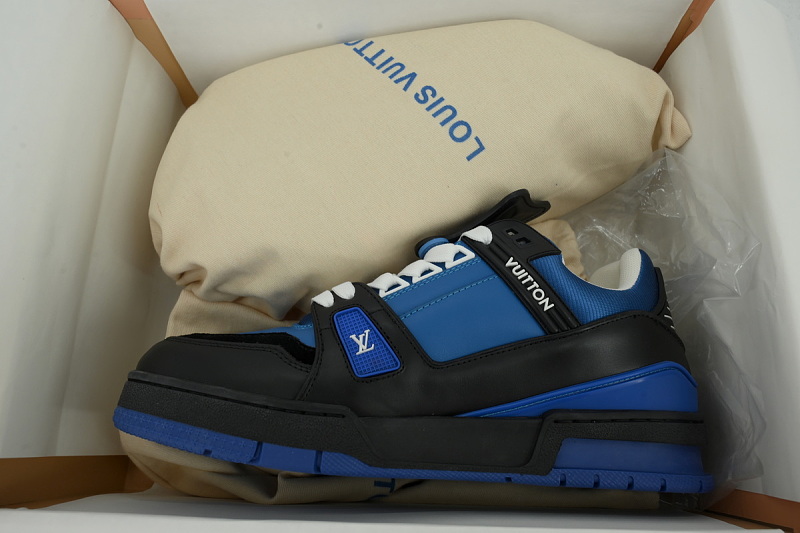 【EA0GZ】米兰蓝黑 LV板鞋 Louis Vuitton blue-black 时尚板鞋