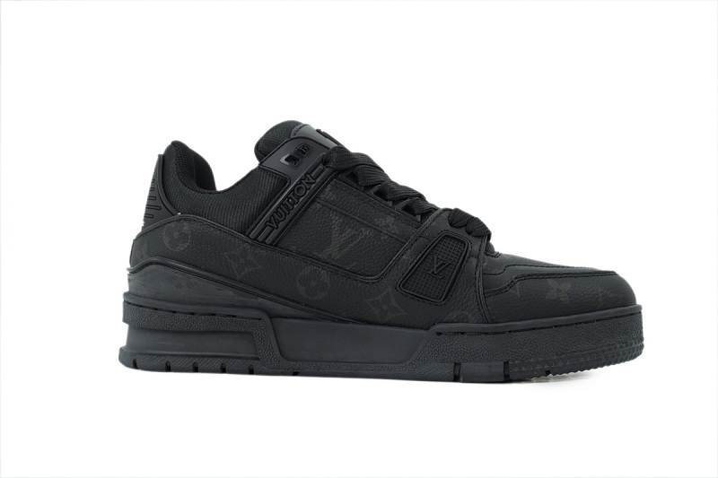 【EA0GZ】全黑水印 LV板鞋  Louis Vuitton All black watermark 时尚板鞋