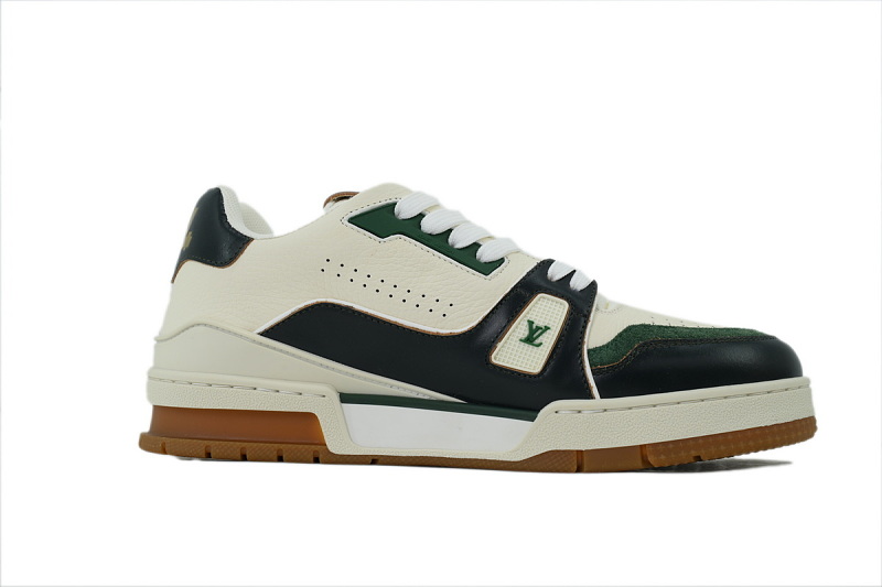【EA0GZ】白绿 LV板鞋  Louis Vuitton white-green 时尚板鞋