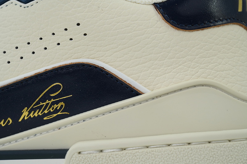 【EA0GZ】白蓝 LV板鞋  Louis Vuitton White-blue 时尚板鞋
