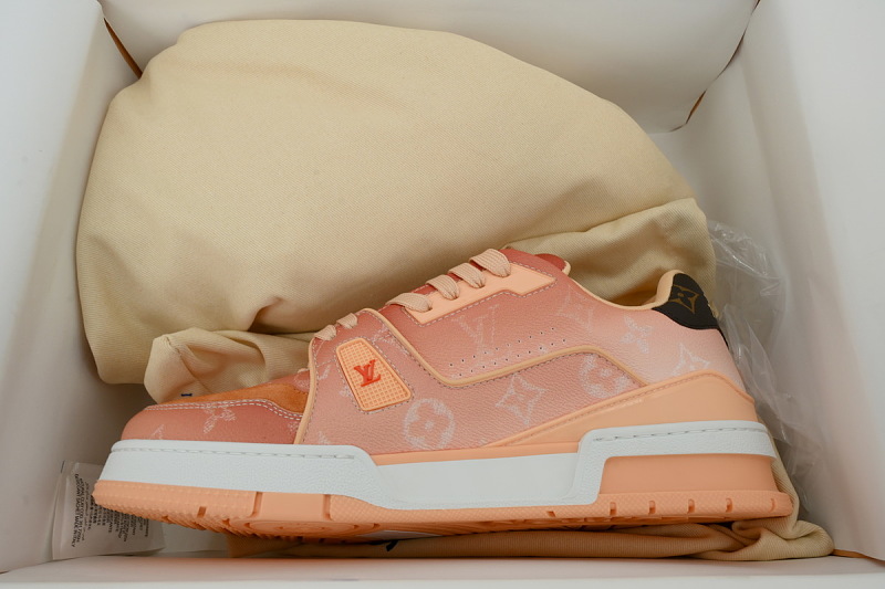 【EA0ET】新橙色 LV板鞋 Louis Vuitton Orange 时尚板鞋