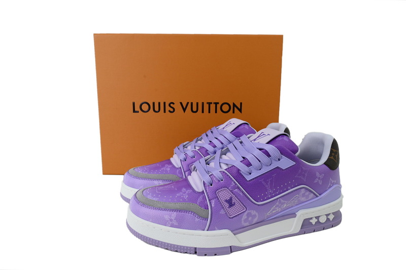 【EA0ET】新紫色 LV板鞋 Louis Vuitton Purple 时尚板鞋