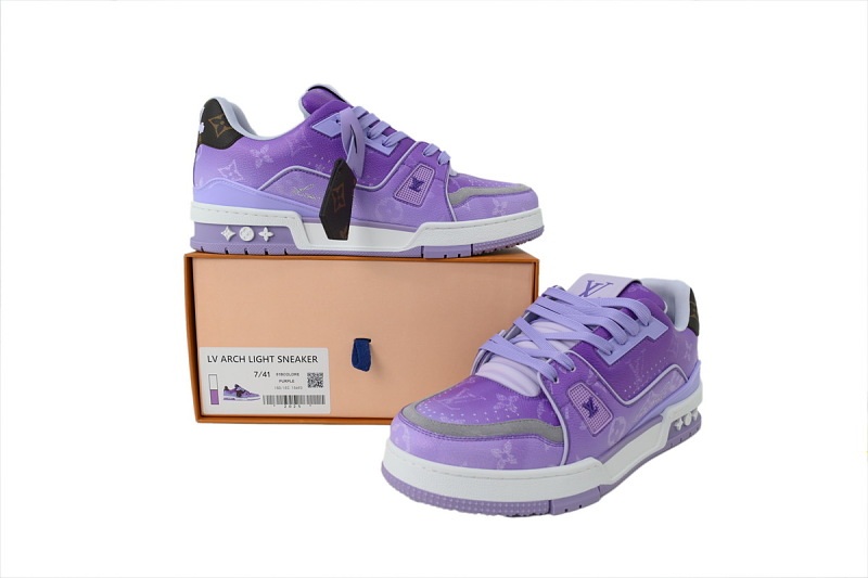 【EA0ET】新紫色 LV板鞋 Louis Vuitton Purple 时尚板鞋