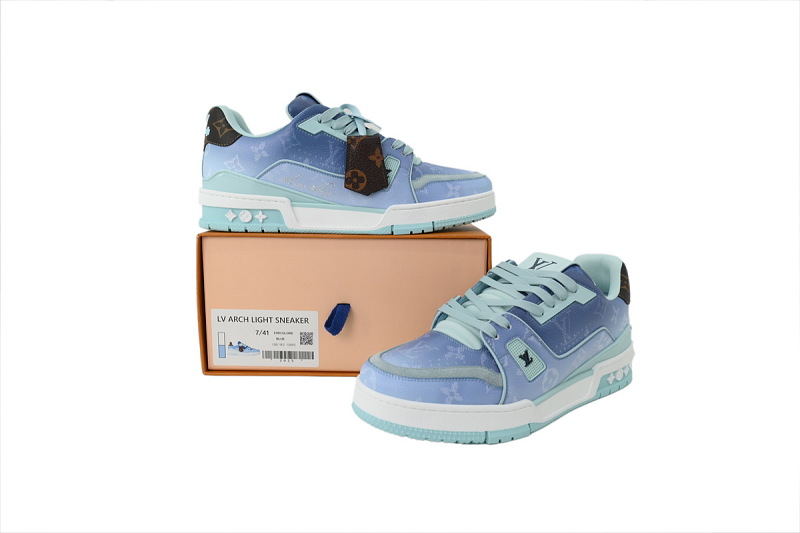 【EA0ET】新海蓝色 LV板鞋 Louis Vuitton Blue 时尚板鞋