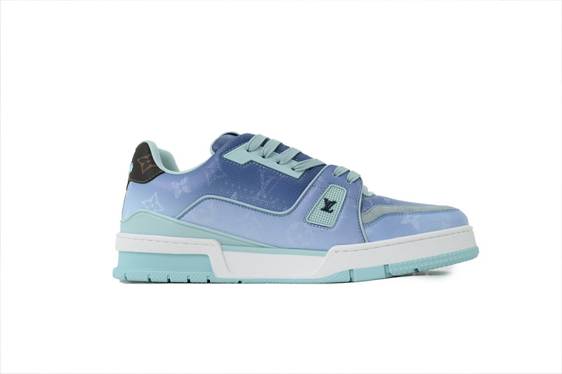【EA0ET】新海蓝色 LV板鞋 Louis Vuitton Blue 时尚板鞋