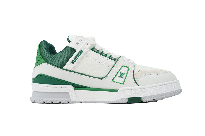 【EA0ET】新白绿 LV板鞋 Louis Vuitton New White Green 时尚板鞋