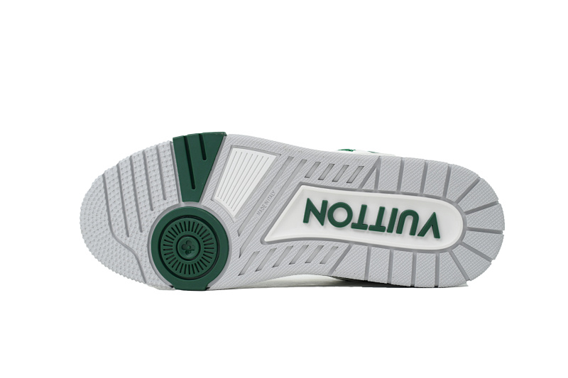 【EA0ET】新白绿 LV板鞋 Louis Vuitton New White Green 时尚板鞋