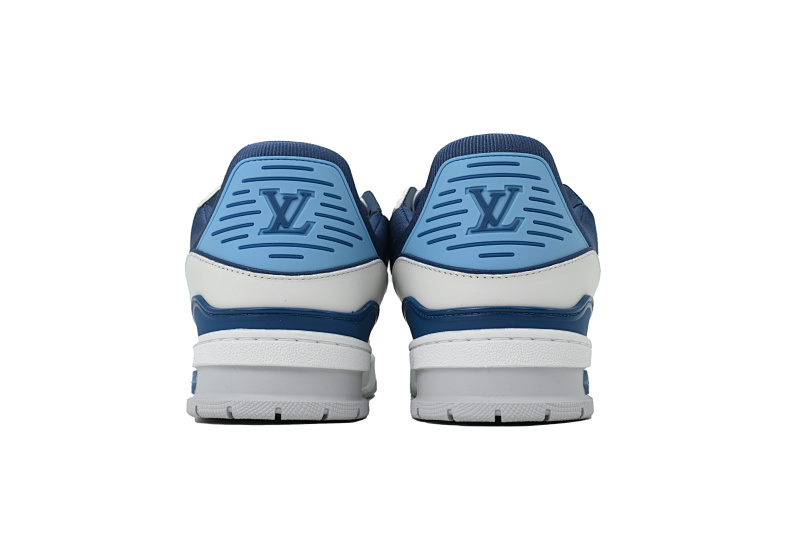 【EA0ET】新白蓝 LV板鞋 Louis Vuitton New White Blue 时尚板鞋