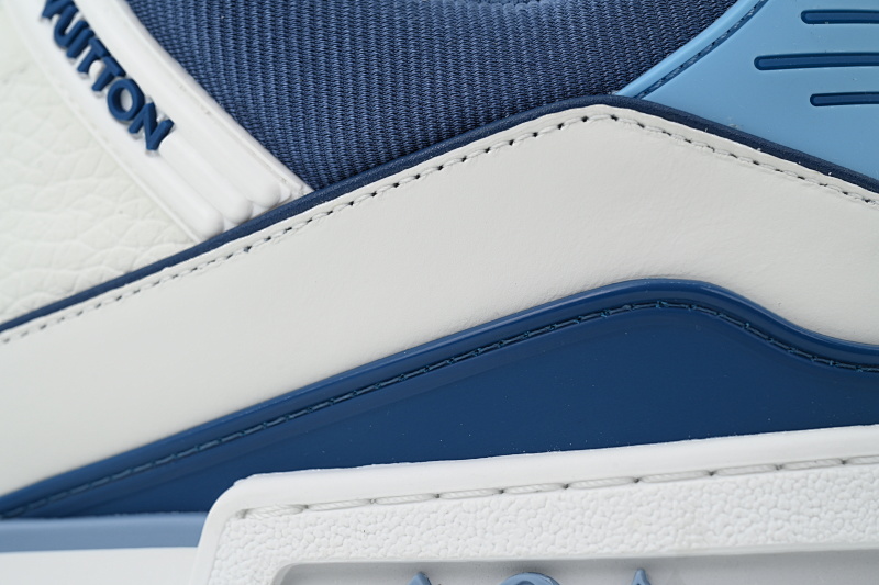 【EA0ET】新白蓝 LV板鞋 Louis Vuitton New White Blue 时尚板鞋