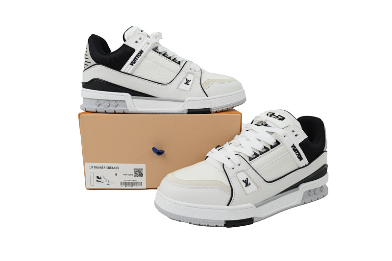 【EA0ET】新黑白 LV板鞋 Louis Vuitton New Black And White 时尚板鞋