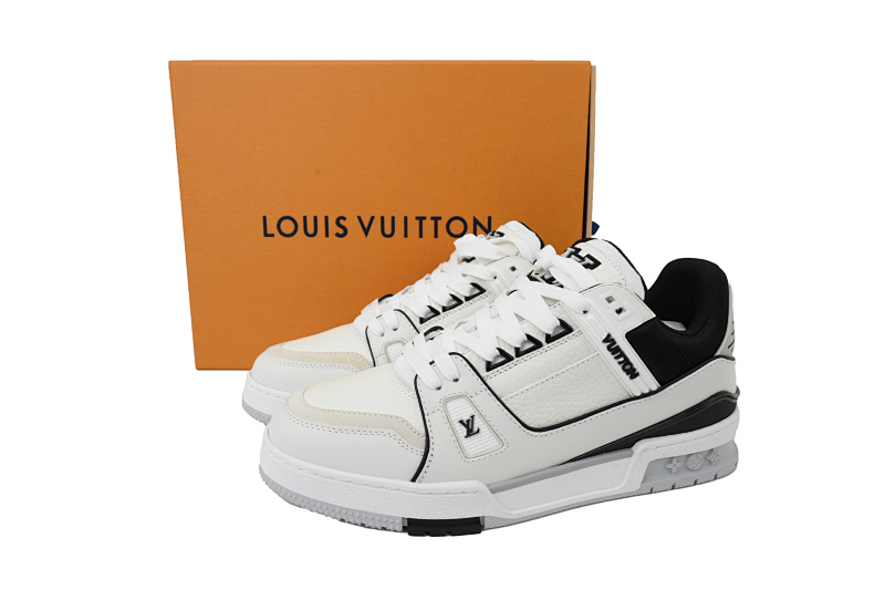 【EA0ET】新黑白 LV板鞋 Louis Vuitton New Black And White 时尚板鞋