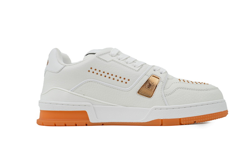 yupoo_287224_b015f4c9.jpg 【EA0ET】白橙铆钉 LV板鞋 Louis Vuitton White Orange Rivet 时尚板鞋