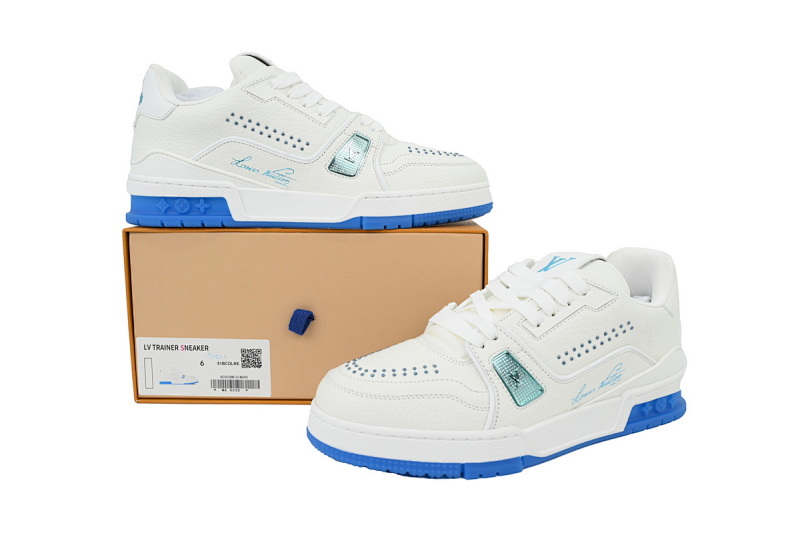 【EA0ET】海蓝铆钉 LV板鞋 Louis Vuitton Sea BGlue Rivet 时尚板鞋