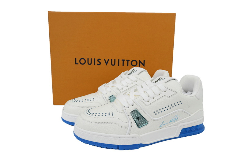 【EA0ET】海蓝铆钉 LV板鞋 Louis Vuitton Sea BGlue Rivet 时尚板鞋