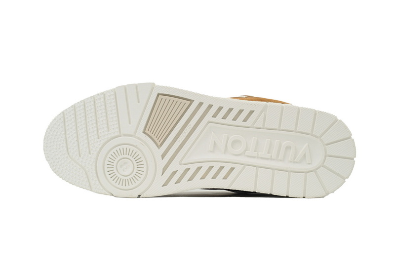 【EA0ET】棕皮白底 LV板鞋 LOUIS VUITTON Brown Skin With White Background
