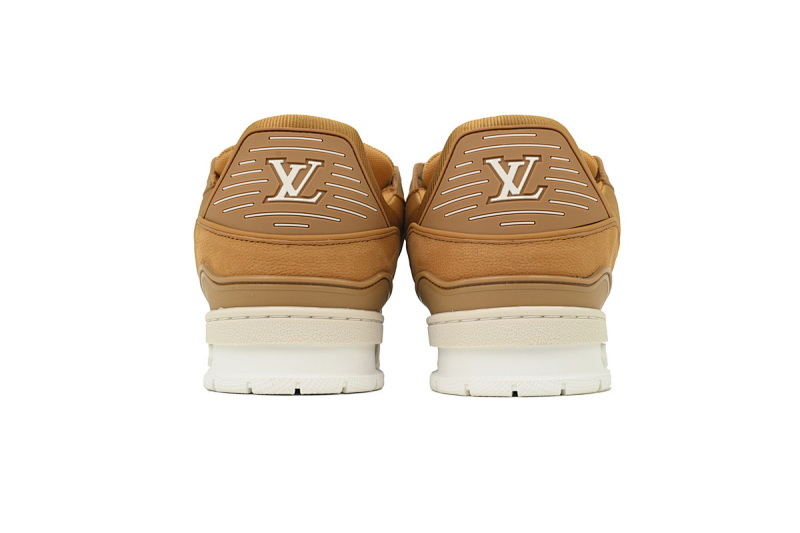 【EA0ET】棕皮白底 LV板鞋 LOUIS VUITTON Brown Skin With White Background