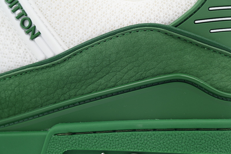 yupoo_287307_2ae5b115.jpg 【EA0ET】白绿 LV板鞋 Louis Vuitton White Green 时尚板鞋