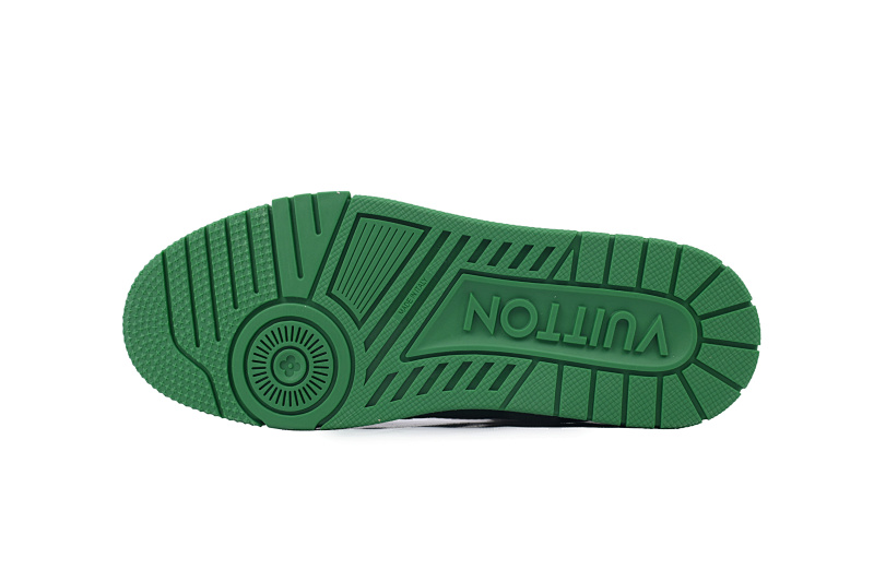 yupoo_287307_d5db483f.jpg 【EA0ET】白绿 LV板鞋 Louis Vuitton White Green 时尚板鞋