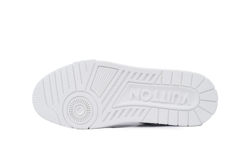 【EA0ET】白荔枝漆皮 LV板鞋 Louis Vuitton White Lychee Lacquer Skin 时尚板鞋