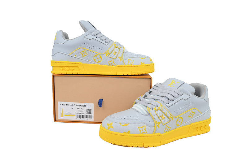 【EA0ET】灰色彩印 LV板鞋 Louis Vuitton Grey Color Printing 时尚板鞋