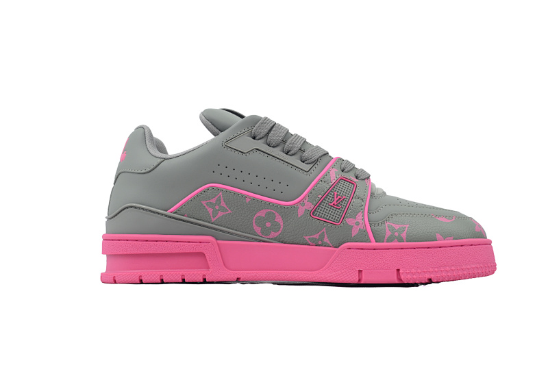 【EA0ET】深灰彩印 LV板鞋 Louis Vuitton Dark Gray Color Printing  时尚板鞋