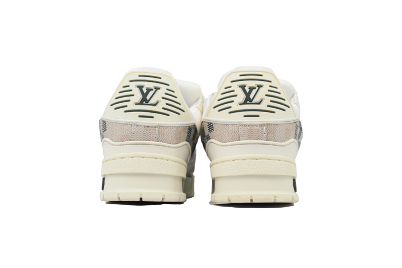 【EA0ET】灰白格子 LV板鞋 Louis Vuitton Grey White Grid 时尚板鞋